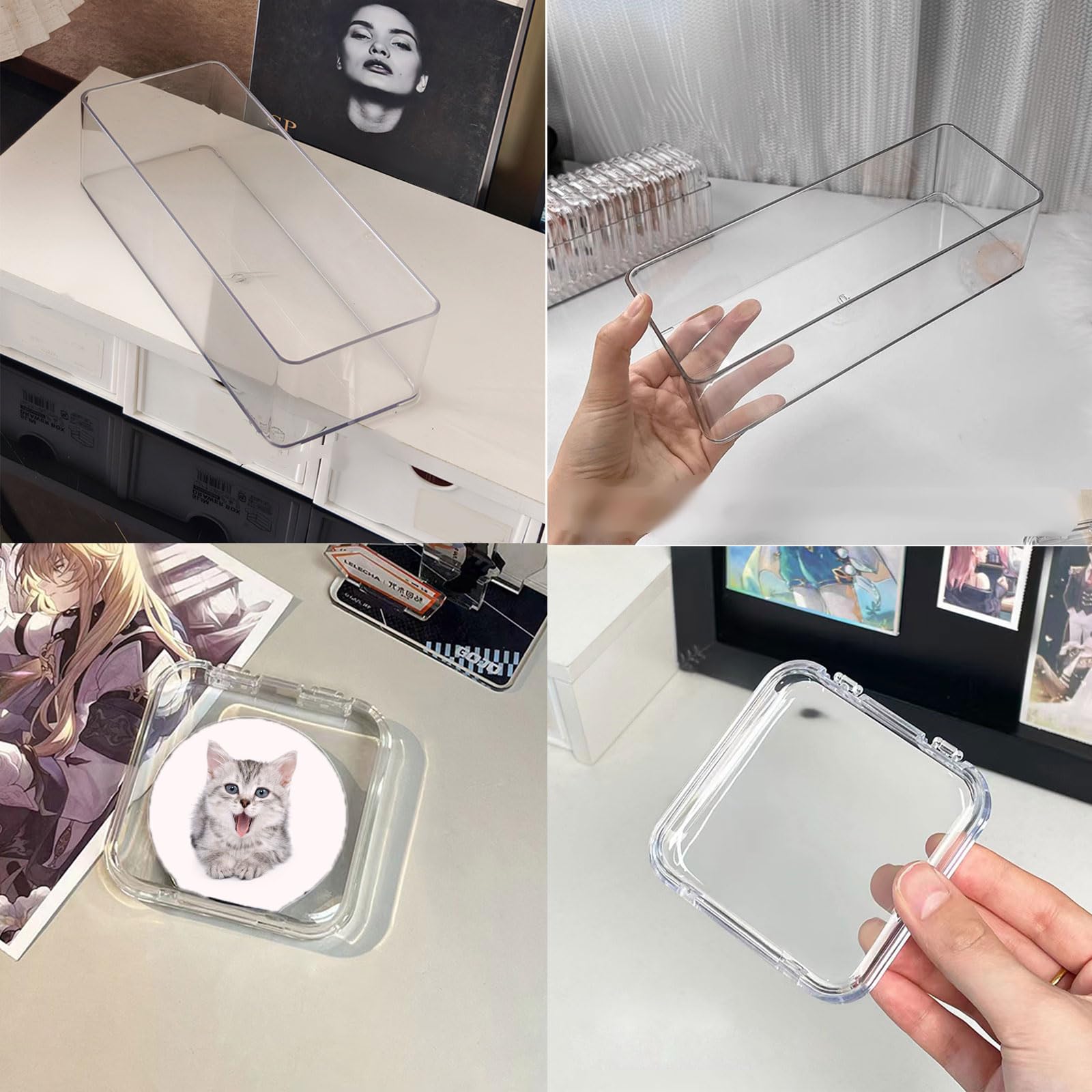 Amazon｜NIHUIFA 効率的なアクリルブレスレット収納ケース 実用的な